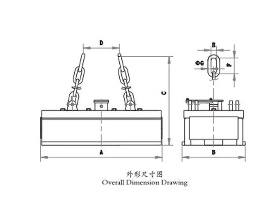 矩形電磁吸盤設(shè)計圖紙